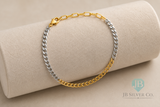 14k Gold Filled & Sterling Silver Charlie Bracelet