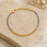 14k Gold Filled & Sterling Silver Charlie Bracelet