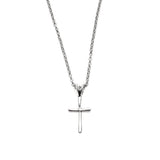 Sterling Silver Simple Cross Necklace