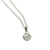 Sterling Silver Moonstone Pendant Necklace
